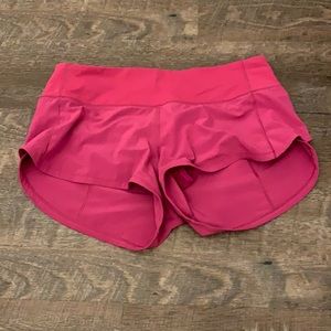Pink lulu shorts